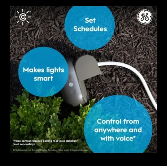 3 GE Cync Outdoor Smart Plug – Wi-Fi | Dual Outlet | Alexa & Google Compatible - Picture 5 of 5